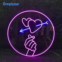 Design personnalisé boutique Led plastique Flexible néon ange signe avec lettres led néon signe lumineux lettres néon