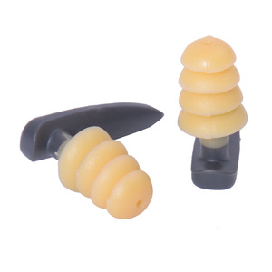 Bouchons d'oreilles en mousse pour adultes et enfants, souples et imperméables, pour la plongée et la flottaison, avec étui en plastique jaune - Product Image 4
