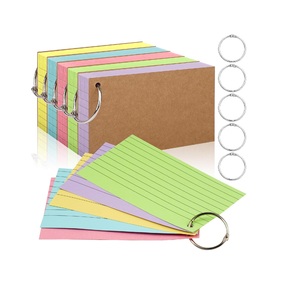 Coloured Flash Cards 100 Sheets 3x5 Colored Index Cards - 250 GSM Heavy  Duty Ruled Flashcards In 5 Colors (Purple, Etc.)