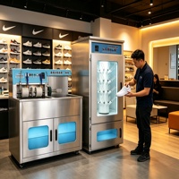 Machine à laver les chaussures intelligente avec lumière UV et sécheuse chauffante pour des chaussures fraîches sans odeur