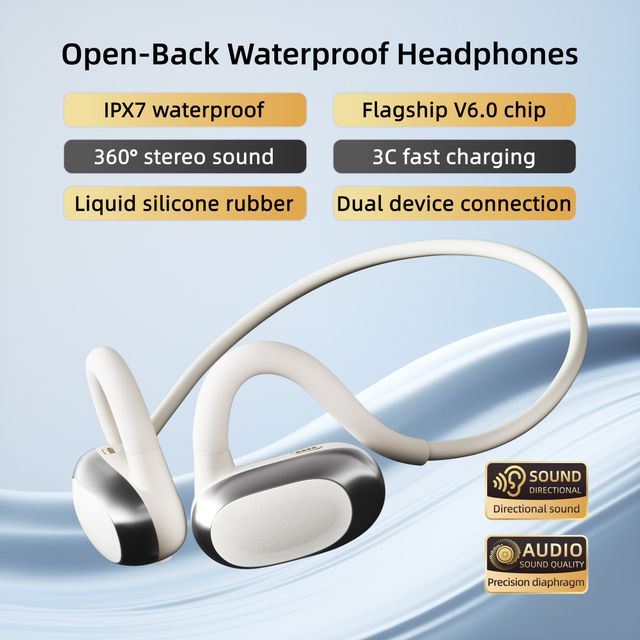 ESON OEM ODM Available IPX7 Sport Headset Open Ear Hook Sport Headphone Wireless Earphone Earbuds for Running