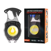 Mini lampe torche LED multifonctionnelle Shingel, portable, rechargeable par USB, briquet, lampe torche porte-clés pour le camping