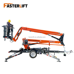 Usine directe 12-28m élévateur télescopique électrique Spider <span class=keywords><strong>Man</strong></span> élévateur à flèche monté sur remorque pour la construction et l'entretien remorquage derrière - Product Image 5