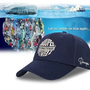 GRS认证工厂定制回收海洋塑料织物可持续生态友好棒球帽