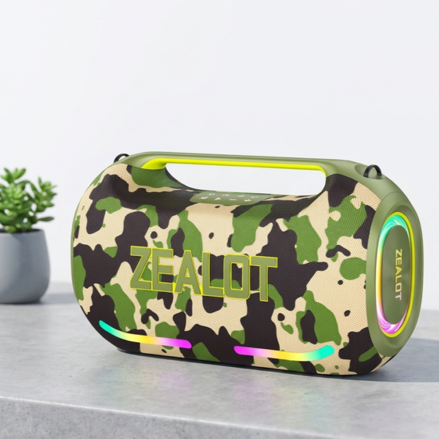 Official Zealot ZE41 250W Wireless Speaker 48000mAh Battery Type-C 45W Fast Charging RGB LED for Outdoor Garden Party Computer