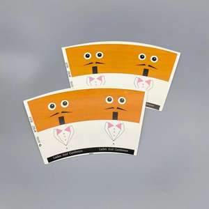 Double Side Coated Eco-Friendly Recyclable Coffee Paper Cup <b>Fan</b> for Food Grade Disposable Paper Cups - Product Image 2