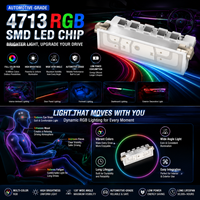 Automotive-Grade 4713 RGB SMD LED-Chip mit Hoher Helligkeit, 120° Weitem Betrachtungswinkel, R/G/B Wellenlänge und R/G/B Vorwärtsspannung