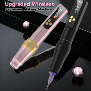 Stylo de <span class=keywords><strong>tatouage</strong></span> sans fil rechargeable rose, numérique, à batterie, pour maquillage permanent, meilleures ventes US/UE - Product Image 1