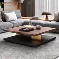 Salon Moderne Simple Table Basse En Marbre Naturel En Bois Carré Rectangle Forme Table Basse