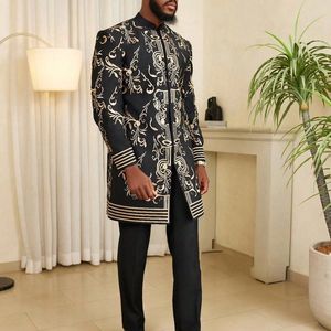 Nuova Tuta Stampata in 3D, Abbigliamento Africano alla Moda, Vestiti Tradizionali Africani, Abiti da Sera per Uomo, Set di Outfit Kaftan - Product Image 2