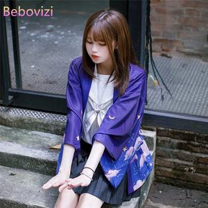 Kimono japonés Sexy para mujer, cárdigan Kawaii Yukata, cárdigan de playa Haori Obi Harajuku, camisa tradicional, ropa <span class=keywords><strong>2021</strong></span> - Product Image 4