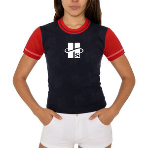 Nueva Camiseta de Mujer con Estampado Personalizado, 95% Algodón, 5% Elastano, Alta Elasticidad, Corte Ajustado, Costuras en Contraste - Product Image 2