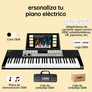 TERENCE SP611 Clavier 61 touches <span class=keywords><strong>pour</strong></span> débutants et enfants, One Key One Note, enregistrement, 255 tons, <span class=keywords><strong>piano</strong></span> numérique portable - Product Image 4