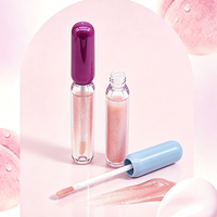 Tube de brillant à lèvres en gros 4ml, cylindre vide rond, flacon d'emballage de brillant à lèvres, conteneur cosmétique premium en AS/ABS, direct usine