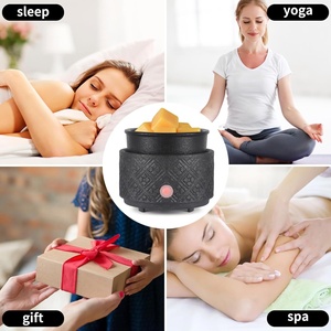 Hot Sale Popular Exquisite Matte <strong>Black</strong> Ceramic 2 in 1 Electric Scented <strong>Wax</strong> <strong>Melt</strong> Warmer for Home - Product Image 6