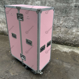 Kkmark Valigia Rosa <span class=keywords><strong>ADA</strong></span> Tour Case Doppio Armadio Largo Flight Case per Abbigliamento - Product Image 6