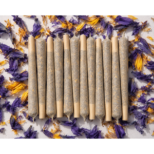 <b>Blue</b> Lotus Herbal Pre <b>Rolls</b> 10 Pack Natural Dried Flowers Serenity Puffs Wholesale - Product Image 1