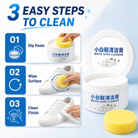 Crème Nettoyante Instantanée Blanchissante pour Chaussures – Pâte Nettoyante Sans Rinçage Anti-Taches pour Baskets, Chaussures en Toile et en Cuir – OEM ODM