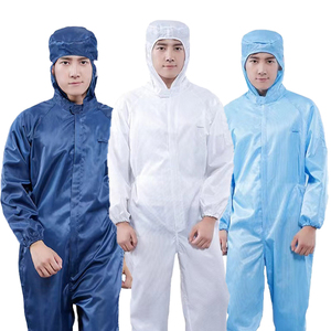 Tute Antistatiche Protettive Contro la Polvere Utilizzate in Fabbriche Alimentari, Elettroniche e Industrie Generiche - <span class=keywords><strong>Abbigliamento</strong></span> <span class=keywords><strong>da</strong></span> <span class=keywords><strong>Lavoro</strong></span> Antistatico - Product Image 1