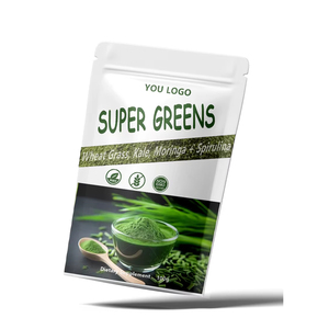 Complément Alimentaire Marque Blanche : Poudre de Super Aliments Verts, Probiotiques, Fibres et Enzymes - Poudre Super Greens - Product Image 3