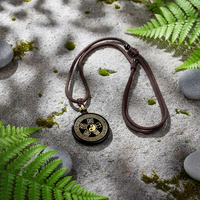 Colgante Metáforico de Obsidiana Natural Cinco Elementos Yin Yang para Venta al por Mayor, Serie StrongHorse 2 Prosperidad para Minoristas Espirituales