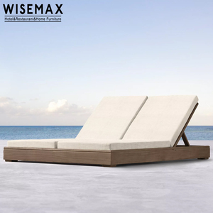 WISEMAX FURNITURE Ensemble <span class=keywords><strong>de</strong></span> mobilier <span class=keywords><strong>de</strong></span> <span class=keywords><strong>jardin</strong></span> pour hôtel, mobilier <span class=keywords><strong>de</strong></span> <span class=keywords><strong>jardin</strong></span> en teck, chaises longues individuelles d'extérieur, <span class=keywords><strong>lit</strong></span> <span class=keywords><strong>de</strong></span> jour <span class=keywords><strong>double</strong></span>, gazebo en bois <span class=keywords><strong>de</strong></span> teck, <span class=keywords><strong>lit</strong></span> à <span class=keywords><strong>baldaquin</strong></span> - Product Image 1