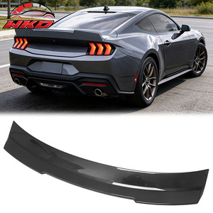 Alerón Trasero Estilo SK para Ford Mustang 2024-2026, Impresión de Fibra de Carbono - Product Image 1
