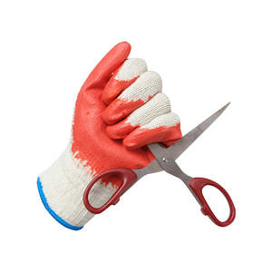 ถุงมือยางสีแดง OEM สำหรับผู้ชาย ผลิตในเวียดนาม ถุงมือกันกระแทกสำหรับงานหนัก งานก่อสร้าง - Product Image 1