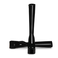 Blesskiss-bottes à talons hauts compensés noires pour femmes, chaussures en plateformes extensibles, grande taille 45, à hauteur de genou, vente en gros,