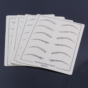 Peaux d'entraînement pour tatouage Yuanyun 15x20cm, feuilles d'entraînement pour sourcils pour la pratique du maquillage permanent - Product Image 1