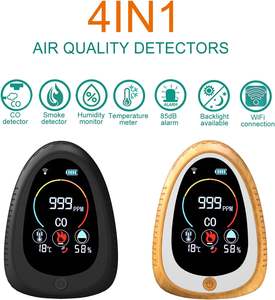 Tuya IoT Pantalla LCD digital Detector de humo y <span class=keywords><strong>gas</strong></span> de monóxido de carbono Alarma de humo para uso doméstico en interiores - Product Image 5