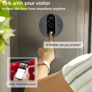 Sonnette de porte intelligente Tuya avec caméra <span class=keywords><strong>numérique</strong></span> Wifi, <span class=keywords><strong>vision</strong></span> <span class=keywords><strong>nocturne</strong></span> infrarouge et écran de 4,3 pouces - Product Image 3