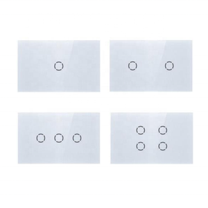 110V 220V 1/2/3 Gang Interruptor de pared de energía controlado por Wi-Fi Estándar DE LA UE Smart <span class=keywords><strong>Home</strong></span> WIFI Interruptor táctil de iluminación - Product Image 1