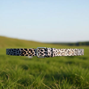Cintura con Stampa Leopardata 2,5 Cm, Accessorio Moda Stile Semplice - Product Image 3