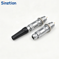 Connecteur coaxial femelle demi-lune Sinztion S Series FFA ERA 2S 1-6 broches avec cœurs et broches personnalisables
