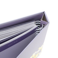 Carnet de planification personnalisé à couverture rigide, 3 volets, spirale, avec fermeture à bouton-pression, intercalaires, organisateur quotidien et hebdomadaire, journal