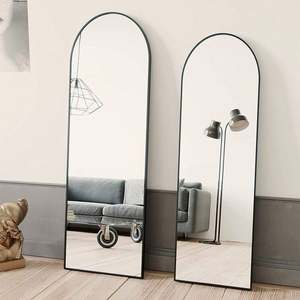 2025 Trending Customized <b>Arch</b> Shape <b>Full</b>-<b>Length</b> Body <b>Mirror</b> Black Gold Bathroom Wall Decoration Stylish Modern Living Weddings - Product Image 6