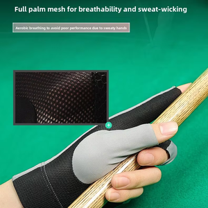 Guantes de Billar Abiertos al por Mayor, Ajustables, de Poliéster, Portátiles, Ligeros, Reutilizables, Accesorios de Entrenamiento - Product Image 6
