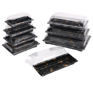 Loại mới tùy chỉnh bền vuông thực phẩm takeout môi trường dùng một lần <span class=keywords><strong>Sushi</strong></span> bao bì - Product Image 2