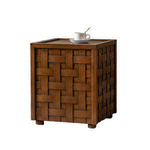 The Seventh Day Woven Coffee <b>Table</b> Wood Nesting <b>Small</b> Apartment <b>Sofa</b> Side <b>Table</b> - Product Image 5