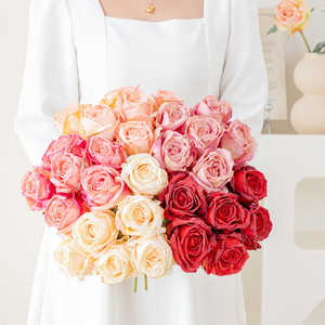 Ramo de Rosas Artificiales de Seda Rojas Hechas a Mano para Decoración de Bodas, Dropshipping Internacional - Product Image 3