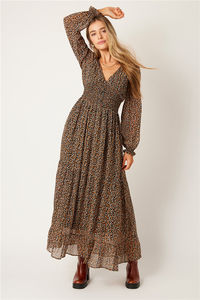 2024 hiver élégant coutumes à la mode <span class=keywords><strong>Sexy</strong></span> dames à manches longues boutique en ligne en mousseline de soie vêtements de mode pour les femmes - Product Image 2