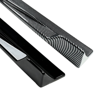 Body Kit Auto Sport Parts Glossy Black Side Skirt untuk Mercedes A-Class W177 CLA C118 AMG 2018+