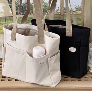 <b>Large</b> Capacity Tote <b>Bag</b> Pocket 12oz 16oz Thick Cotton Fabric Canvas <b>Bag</b> - Product Image 3