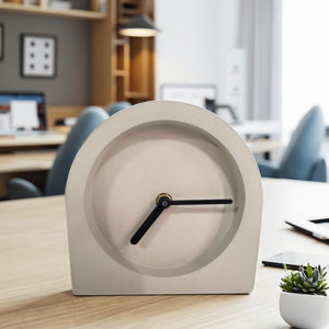 นาฬิกาตั้งโต๊ะทำงานแบบอาร์ตเดคโคทำงานทำงานเงียบเป็นมิตรต่อสิ่งแวดล้อมพร้อมเข็มกระดิ่งทุกชั่วโมง - Product Image 1