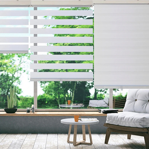 Persianas enrollables de día <span class=keywords><strong>y</strong></span> <span class=keywords><strong>noche</strong></span> confeccionadas, tela de sombra transparente, persianas de cebra de doble capa para ventana - Product Image 4