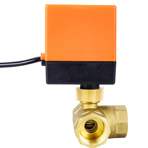 Tmok AC 220V 110V 24V DC48V 24V <span class=keywords><strong>12V</strong></span> Ba Dây Hai điều khiển 3 cách Brass điện cơ giới bóng van với thiết bị truyền động - Product Image 3