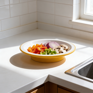Bols de service jaunes en mélamine, compatibles lave-vaisselle, grands bols à salade, bols de service pour fruits, pop-corn, chips - Product Image 3