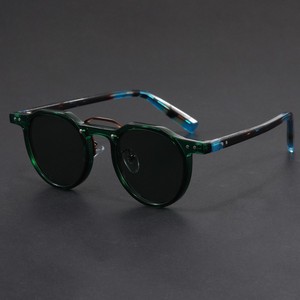 Nuova scatola rotonda personalizzata <span class=keywords><strong>occhiali</strong></span> <span class=keywords><strong>da</strong></span> <span class=keywords><strong>sole</strong></span> stile Punk retrò <span class=keywords><strong>da</strong></span> uomo e <span class=keywords><strong>da</strong></span> <span class=keywords><strong>donna</strong></span> <span class=keywords><strong>da</strong></span> guida UV - Product Image 1