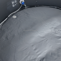 Hailebao Tragbarer Aufblasbarer Runder Spa-Pool mit Massagefunktion, Wasserdichtes PVC-Material, Langlebig für Innen-/Außenbereich, für Kinder